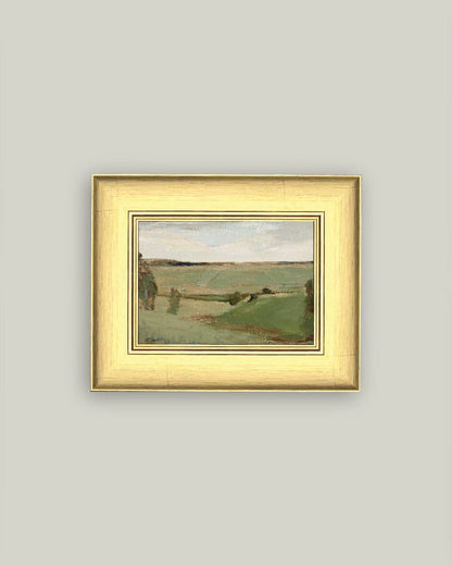 Studies by a River Framed Antique Art