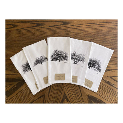 Ophelia Oak Tree Cotton Flour Sack Kitchen Towel