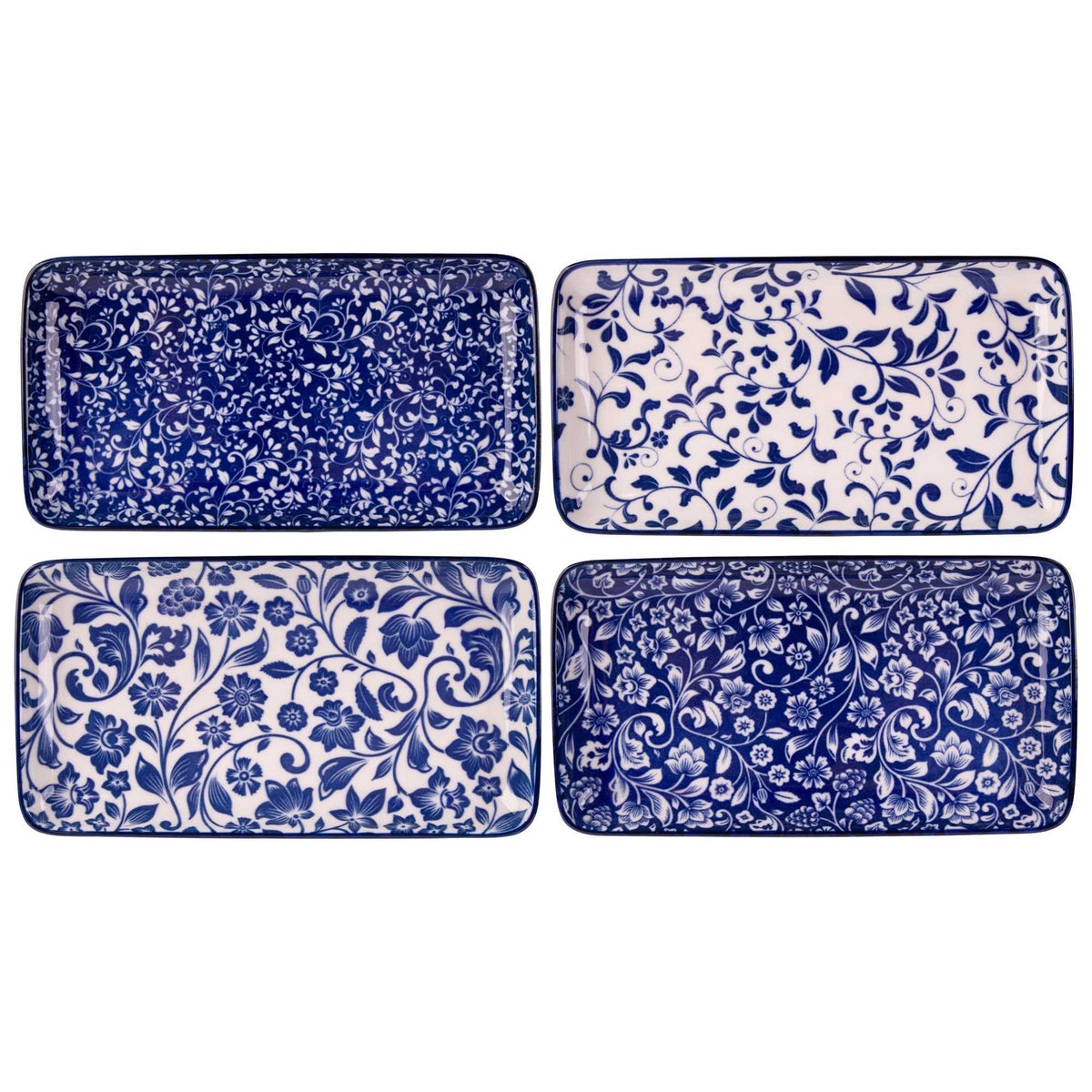 Blue & White Trays
