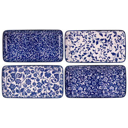 Blue & White Trays