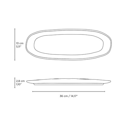 Shallow Oval Platter