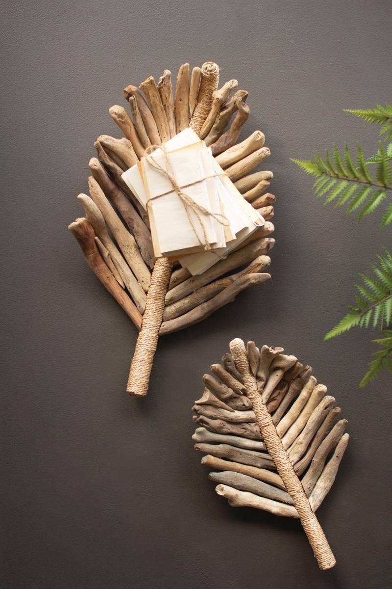 DRIFTWOOD LEAVES TRAYS - set of 2