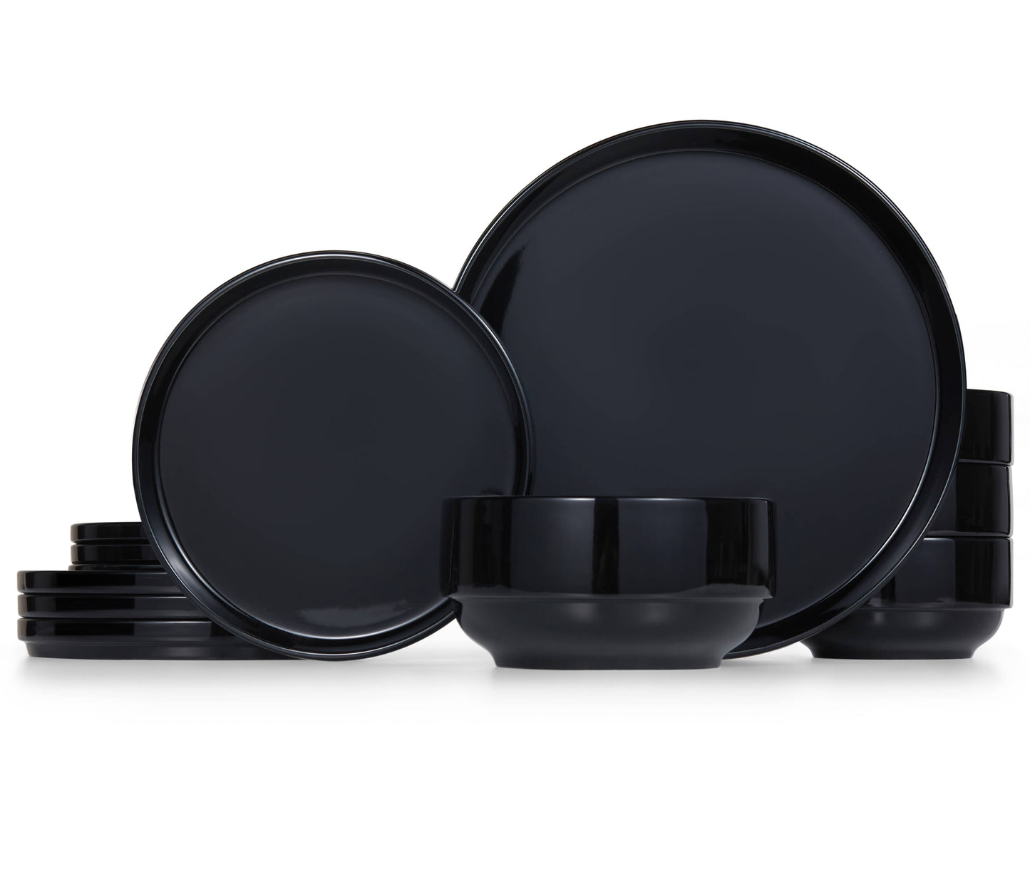 Kook Dinnerware Set, 12 Piece, Ceramic Marshmallow White
