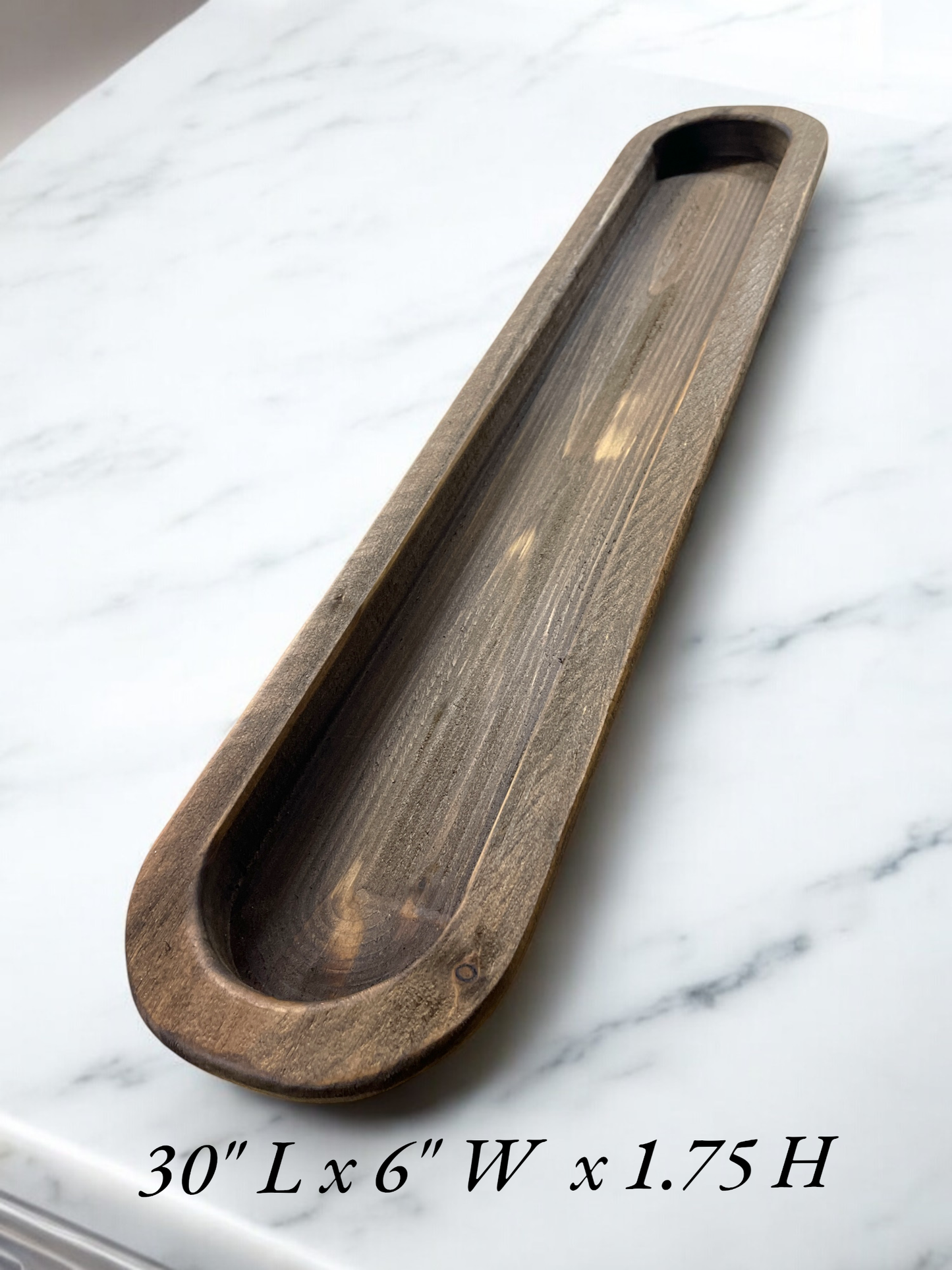 Wooden Dough Bowl  Carved 30 inch.