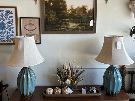 Teal Lamps