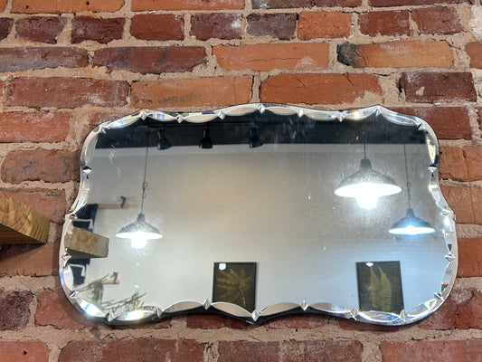 Antique Scalloped Mirror- Small